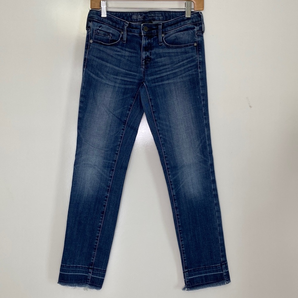Target Mossimo Denim Women's Mid-Rise Straight Leg Frayed Hem Jeans | Sz 0 R